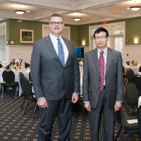 Award winners pose for picture (indoors)